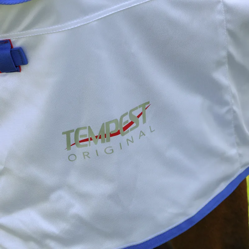 Shires Tempest Original Fly Rug and Neck Set - White-5