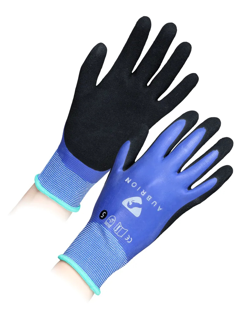 Shires Aubrion Work Gloves - Blue-1