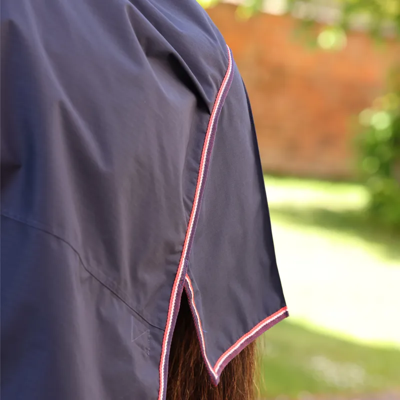 LUCCA Lightweight 0g Combo Turnout Rug - Navy-5