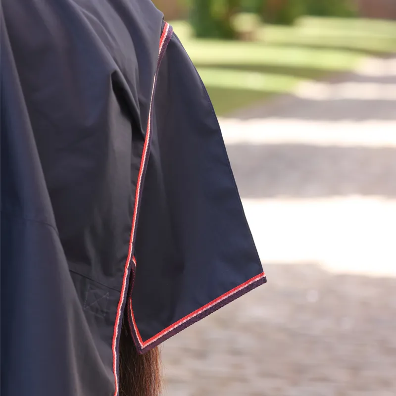 LUCCA Lightweight 0g Standard Neck Turnout Rug - Navy-6