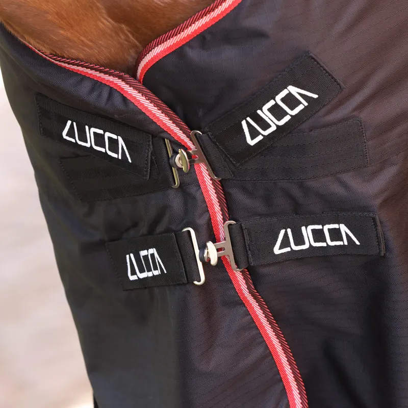 LUCCA 100g Standard Neck Turnout Rug - Black-1