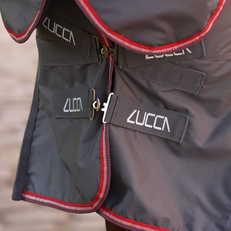 LUCCA 200g Combo Turnout Rug - Grey-4