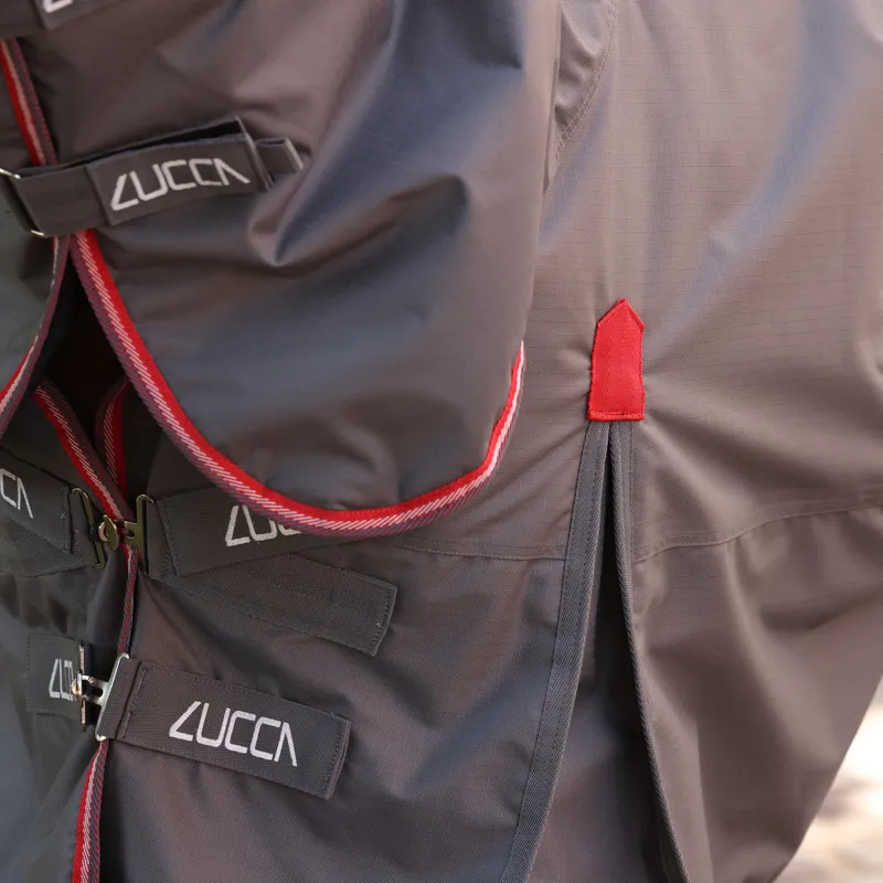 LUCCA 200g Combo Turnout Rug - Grey-3