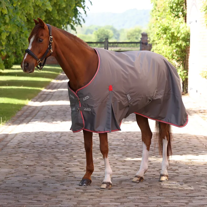 LUCCA 200g Standard Neck Turnout Rug - Grey