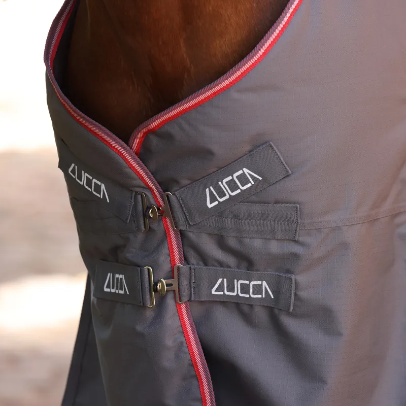 LUCCA 200g Standard Neck Turnout Rug - Grey-1