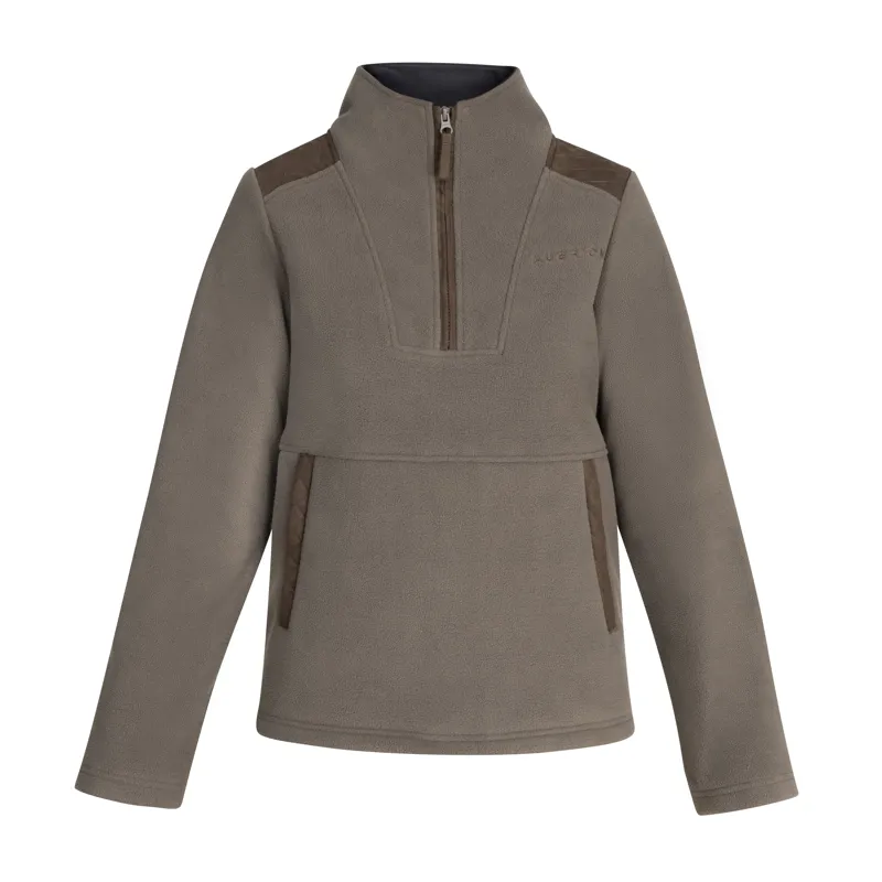 Shires Aubrion Heritage Quarter Zip Fleece - Dark Olive