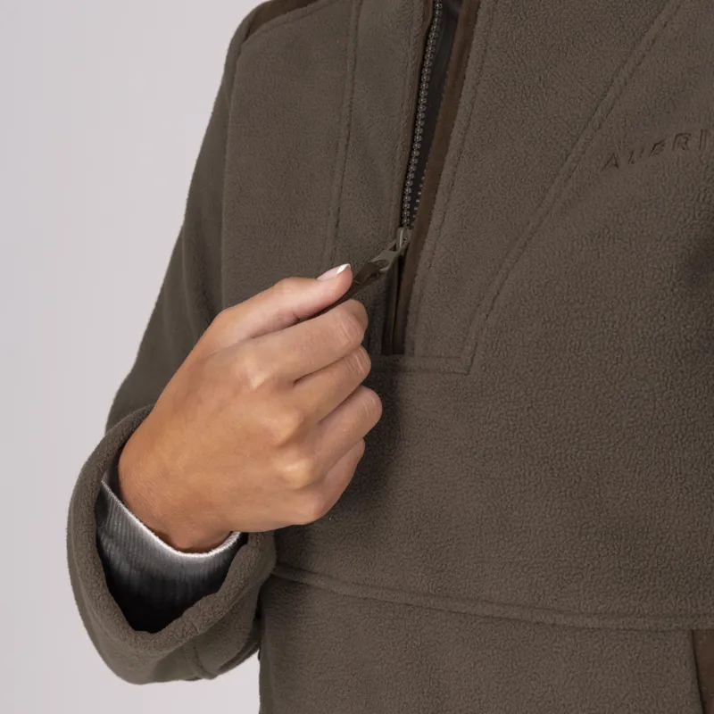 Shires Aubrion Heritage Quarter Zip Fleece - Dark Olive-3