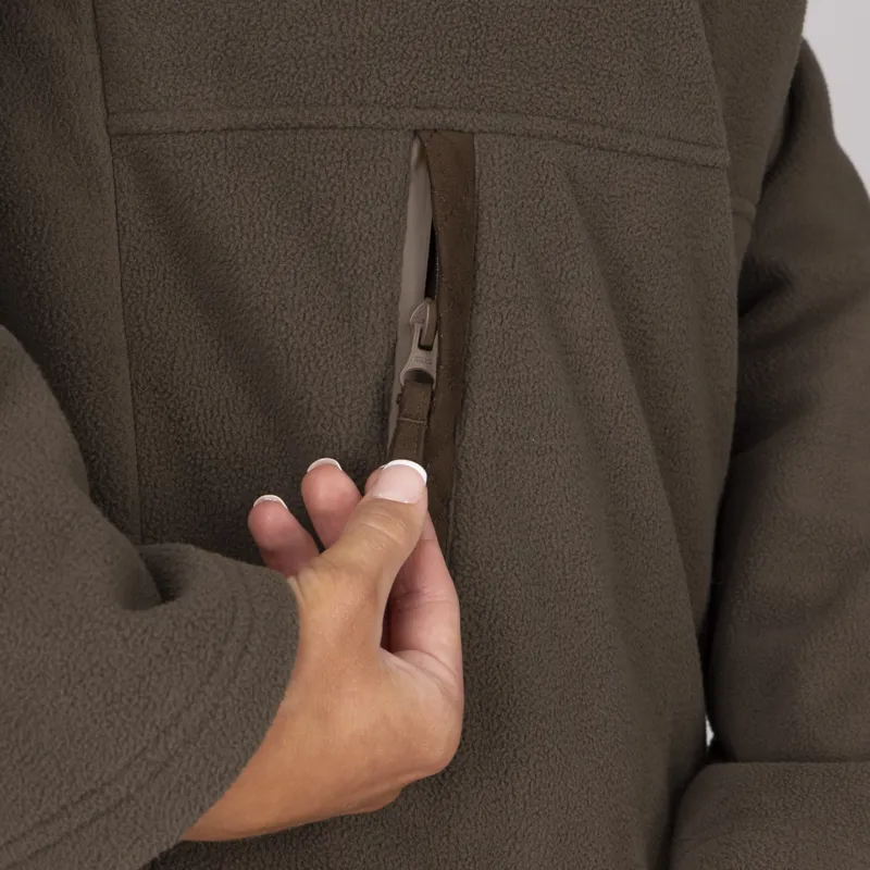 Shires Aubrion Heritage Quarter Zip Fleece - Dark Olive-6