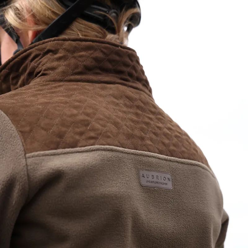 Shires Aubrion Heritage Quarter Zip Fleece - Dark Olive-9