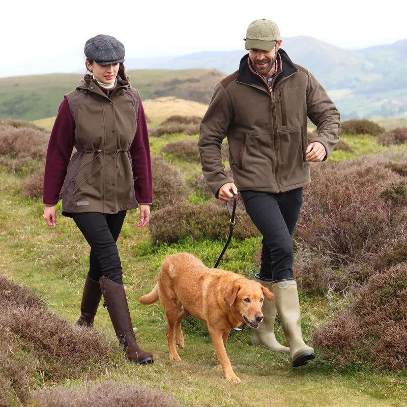 Shires Aubrion Heritage Full Zip Fleece - Dark Olive-10