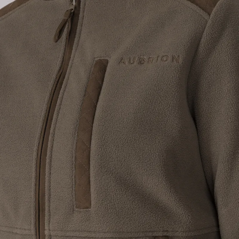 Shires Aubrion Heritage Full Zip Fleece - Dark Olive-6