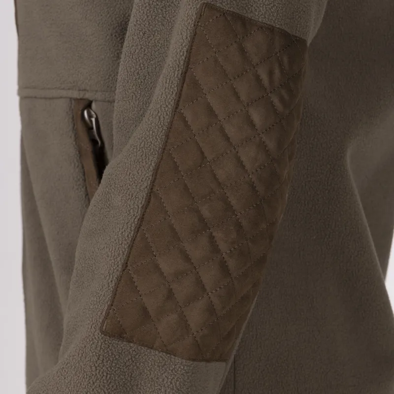 Shires Aubrion Heritage Full Zip Fleece - Dark Olive-4