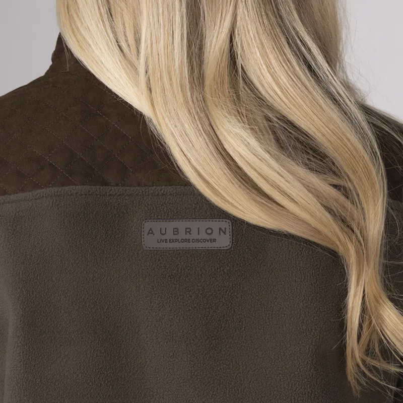 Shires Aubrion Heritage Full Zip Fleece - Dark Olive-8