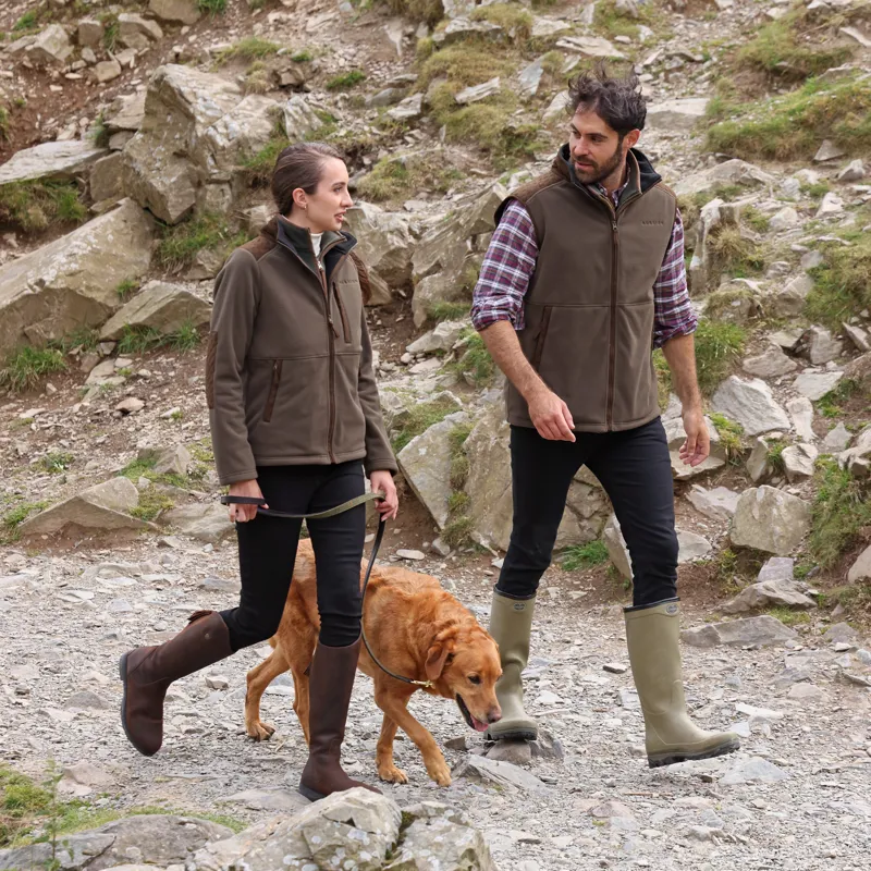 Shires Aubrion Heritage Fleece Gilet - Dark Olive-9