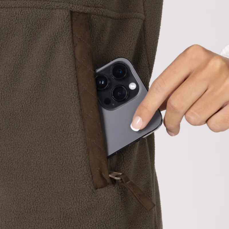 Shires Aubrion Heritage Fleece Gilet - Dark Olive-6