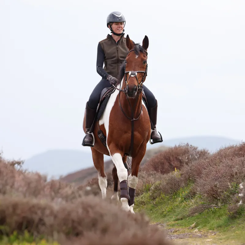 Shires Aubrion Heritage Fleece Gilet - Dark Olive-8