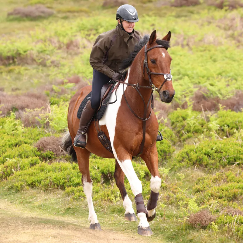 Shires Aubrion Heritage Quarter Zip Pull-On Waterproof Jacket - Dark Olive-9