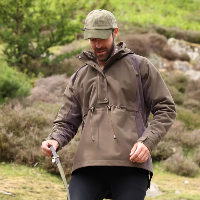 Shires Aubrion Heritage Quarter Zip Pull-On Waterproof Jacket - Dark Olive-8