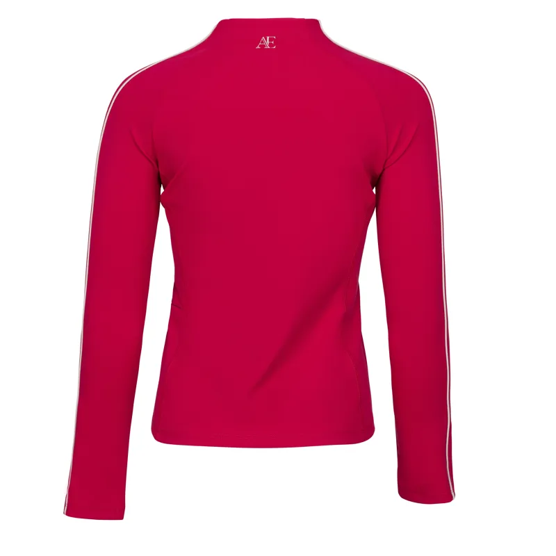 Aubrion Equestrian Junior Long Sleeve Base Layer - Dewberry-1