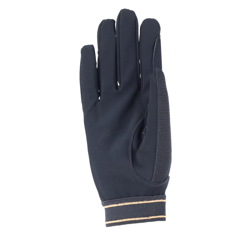 Shires Aubrion Mesh Riding Gloves - Black-2