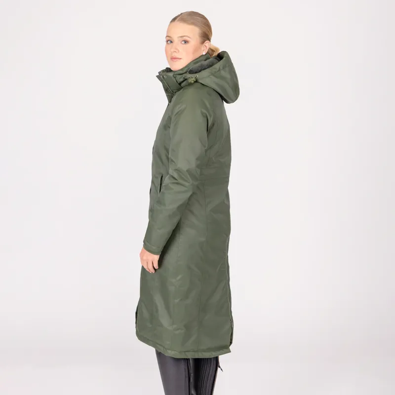 Shires Aubrion Eltar Long Waterproof Coat - Khaki-2
