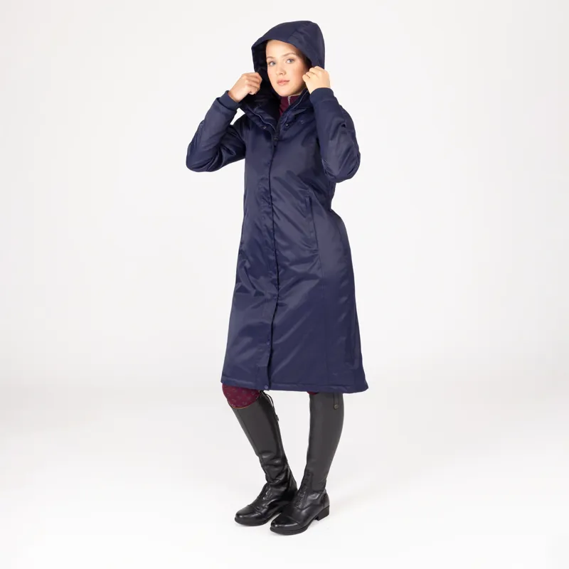 Shires Aubrion Eltar Long Waterproof Coat - Navy