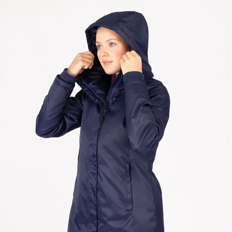 Shires Aubrion Eltar Long Waterproof Coat - Navy-2