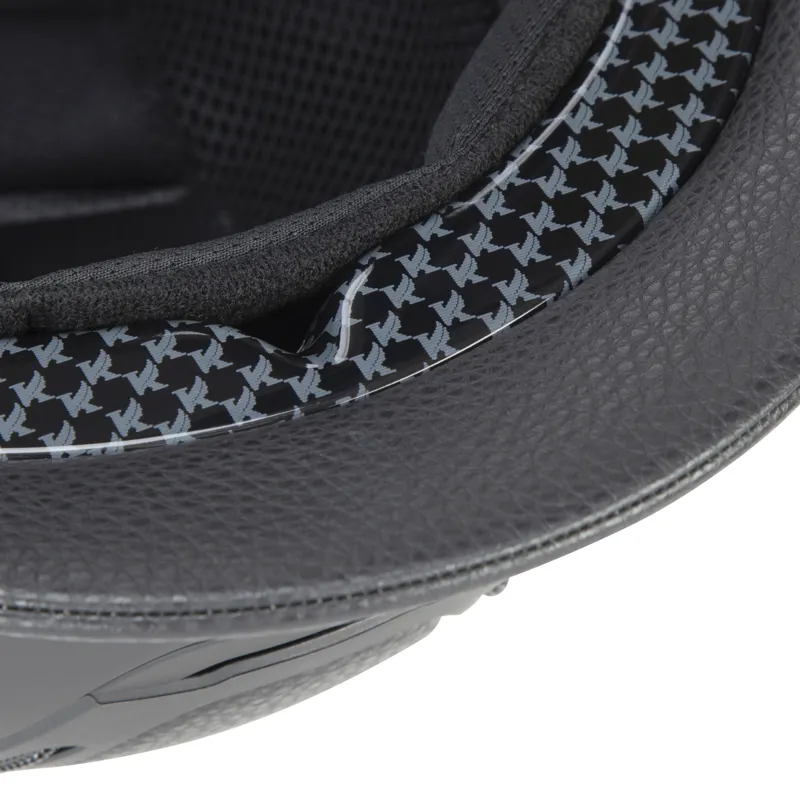 Shires Karben Amity LTHR Riding Hat - Black-5