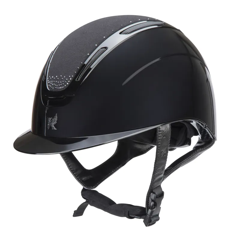 Shires Karben Amity SPKL Riding Hat - Black-3