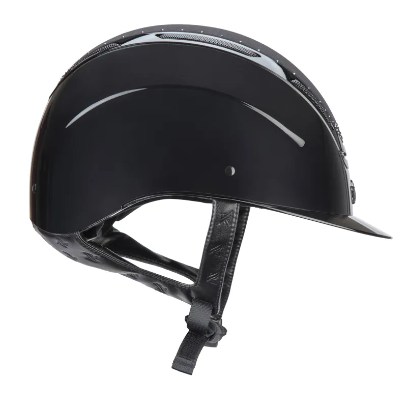 Shires Karben Amity SPKL Riding Hat - Black-2