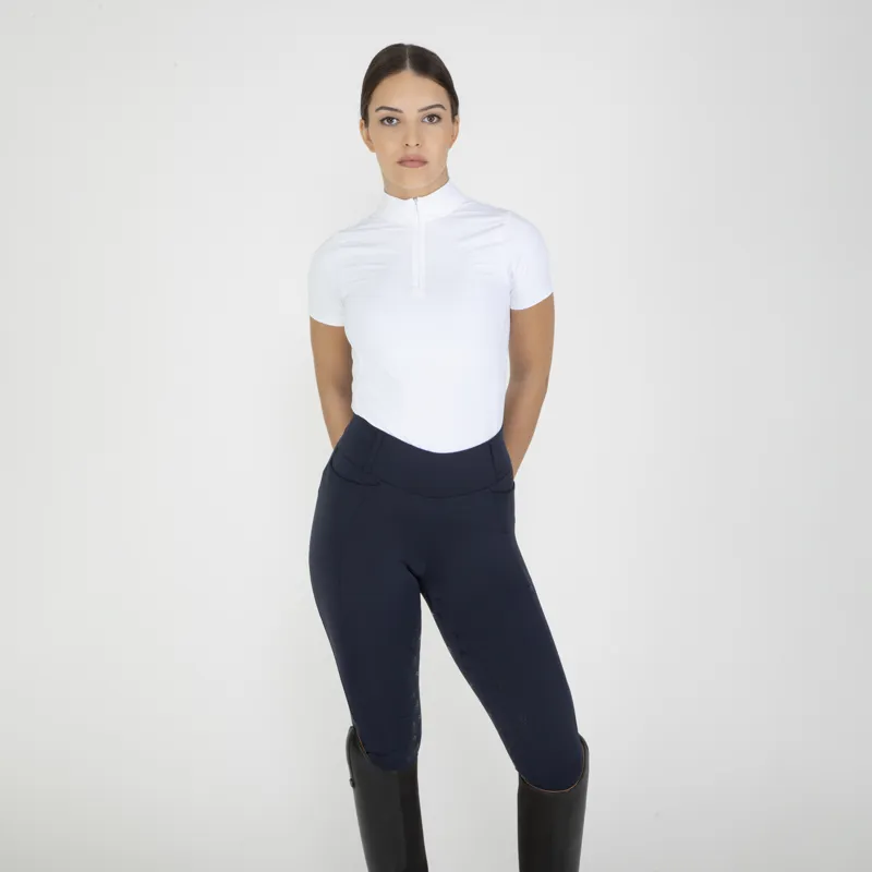 Shires Aubrion Optima PX Women's Riding Tights - Navy-2