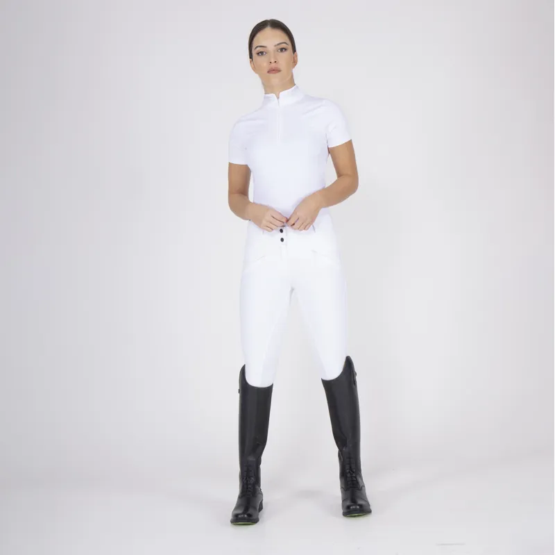 Shires Aubrion Optima GX Women's Breeches - White -3