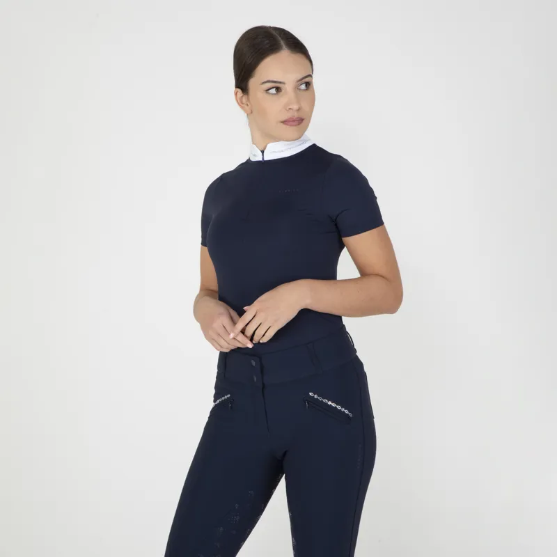 Shires Aubrion Optima LX Women's Breeches - Navy-4