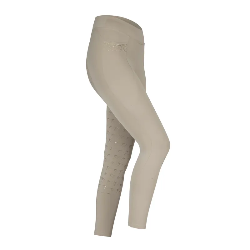 Shires Aubrion Optima GX Women's Riding Tights - Beige-1