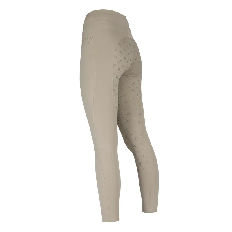 Shires Aubrion Optima GX Women's Riding Tights - Beige-2