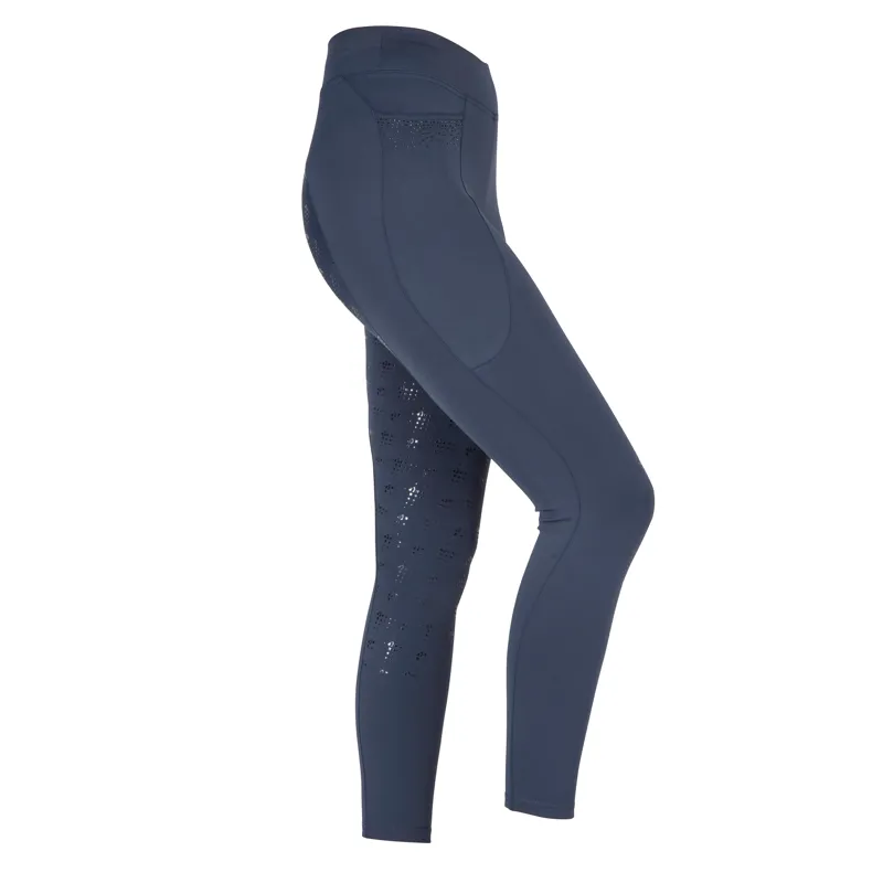 Shires Aubrion Optima GX Women's Riding Tights - Navy-2