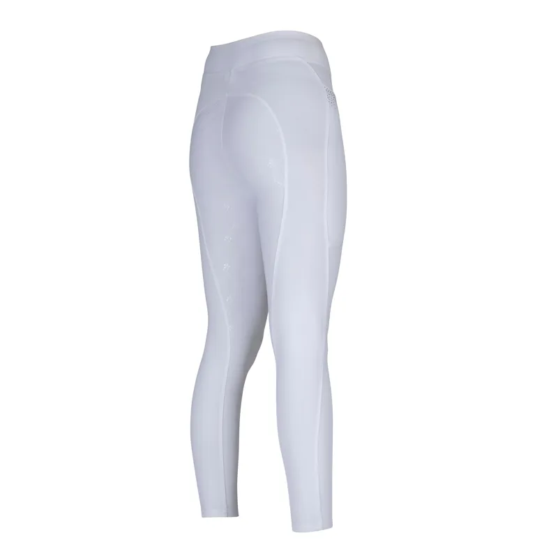 Shires Aubrion Optima GX Women's Riding Tights - White-2