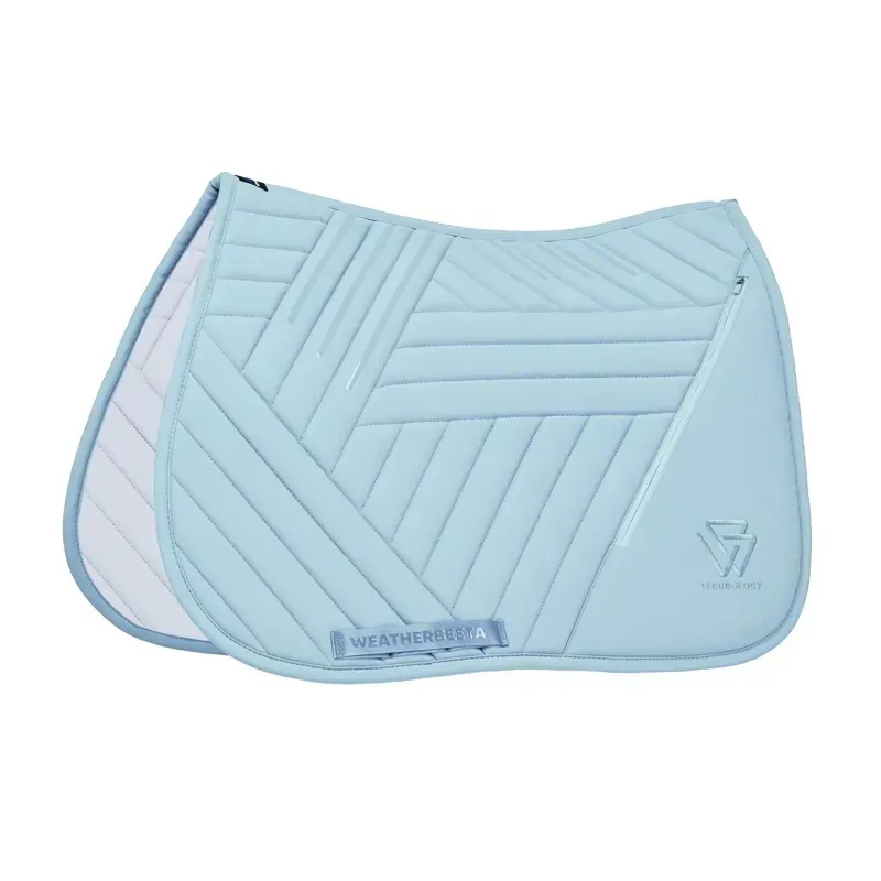 WeatherBeeta Softshell Pro Grip Euro Jump Saddle Pad - Mist Blue-1