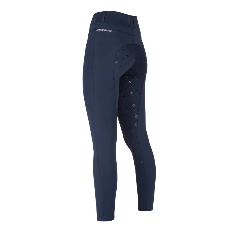 Shires Aubrion Optima LX Women's Riding Tights - Navy-2