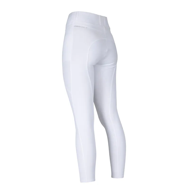 Shires Aubrion Optima LX Women's Riding Tights - White-2