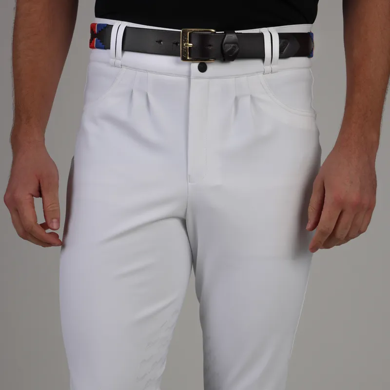 Shires Aubrion Optima MX-LG Men's Breeches - White-2