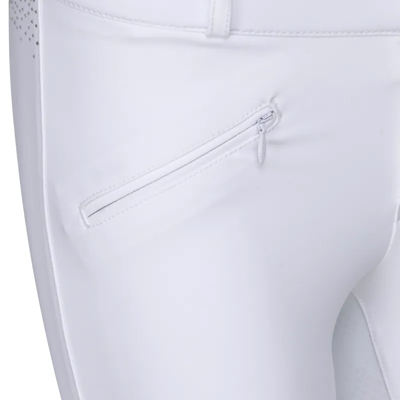 Shires Aubrion Optima GX Children's Breeches - White-3