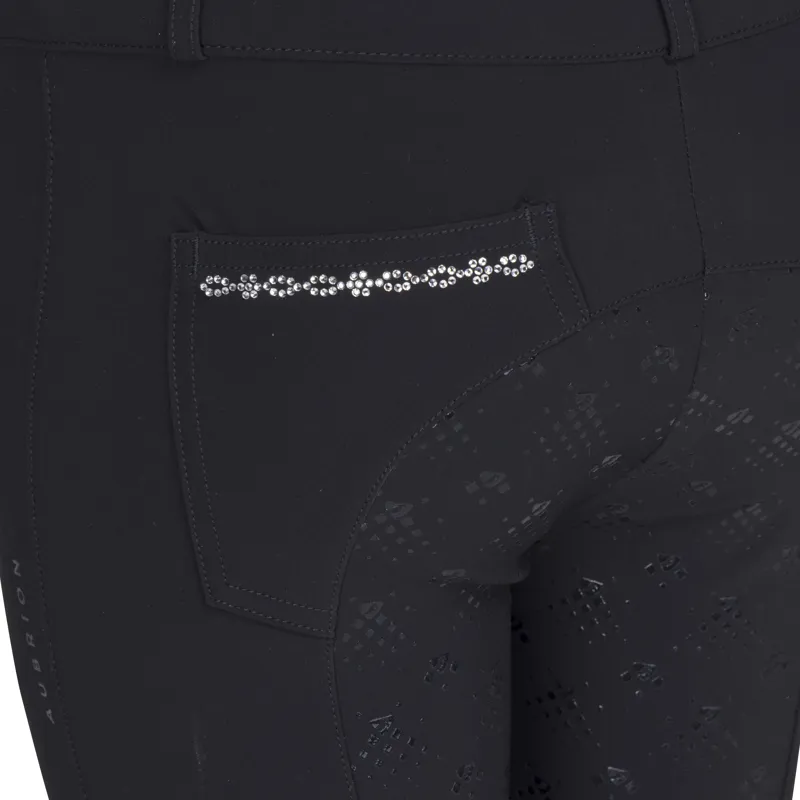 Shires Aubrion Optima LX Children's Breeches - Black-2
