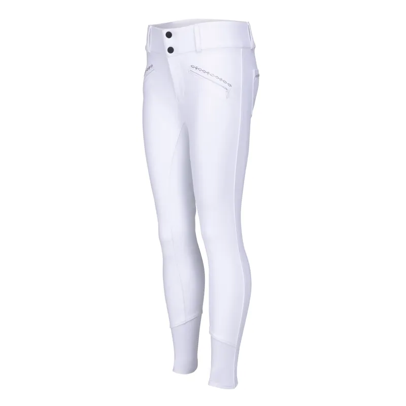 Shires Aubrion Optima LX Children's Breeches - White-1