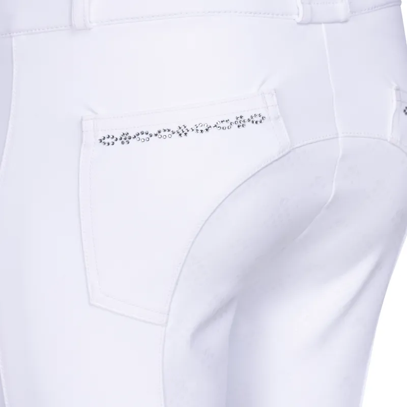 Shires Aubrion Optima LX Children's Breeches - White-3