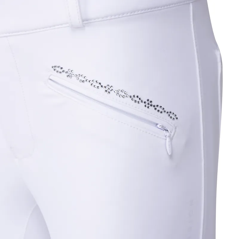 Shires Aubrion Optima LX Children's Breeches - White-2