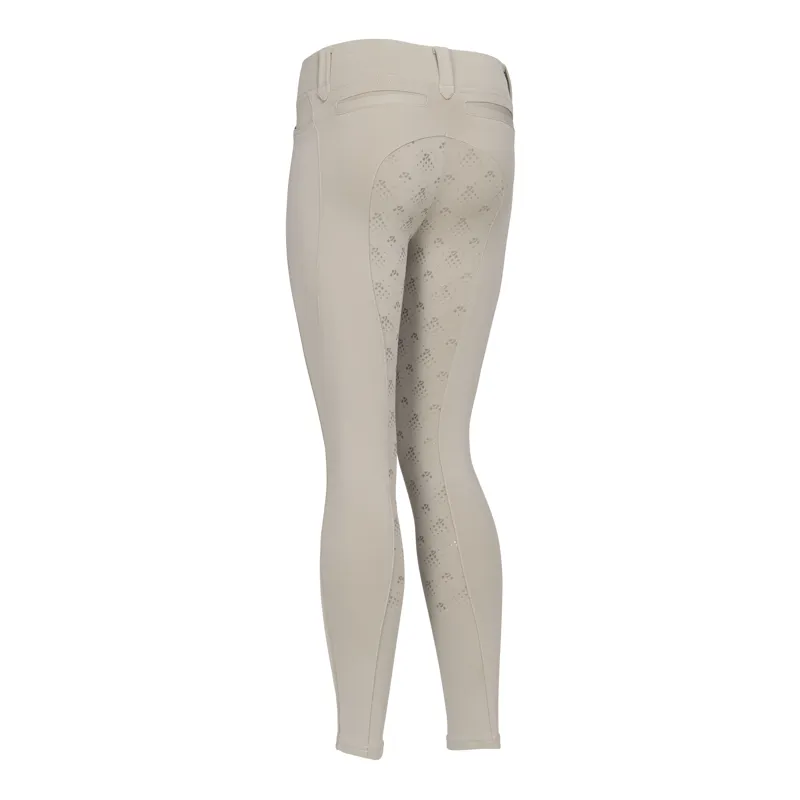 Shires Aubrion Optima MX Children's Riding Tights - Beige-1