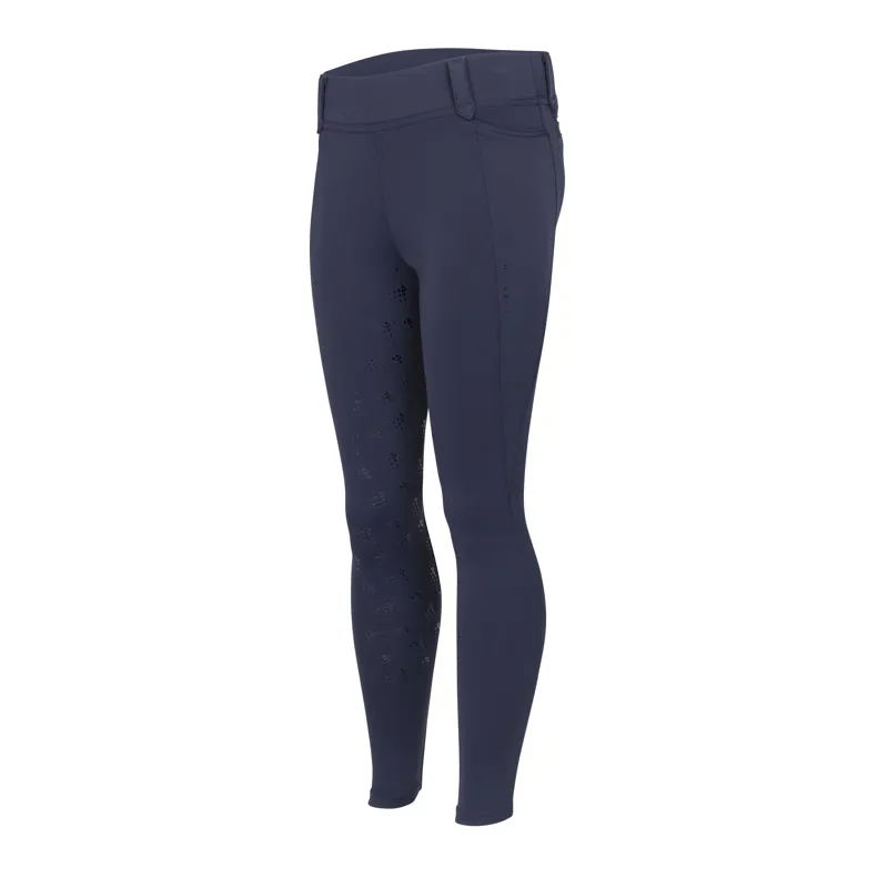 Shires Aubrion Optima MX Children's Riding Tights - Navy