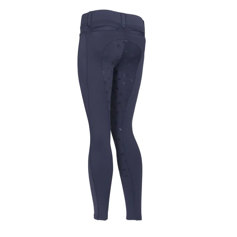 Shires Aubrion Optima MX Children's Riding Tights - Navy-1