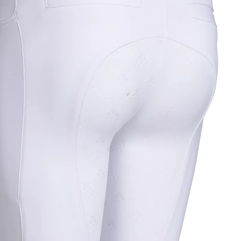 Shires Aubrion Optima MX Children's Riding Tights - White-3